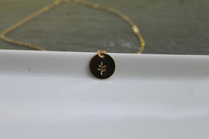 Leaf Botanical Charm Necklace