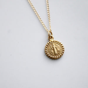Religious Coin Necklace | Little Hawk Jewelry
