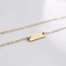 Load image into Gallery viewer, The Sorority Tag Necklace
