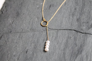 Madelyn Pearl Lariat Necklace