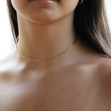 Load image into Gallery viewer, Classic Hammered Choker | Bestseller in 14k gold filled | Little Hawk Jewelry
