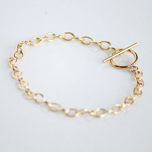 Chunky Gold Bracelet by Little Hawk Jewelry | Gold Filled Jewelry