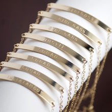 Load image into Gallery viewer, Custom Gold Bracelet | Little Hawk Jewelry
