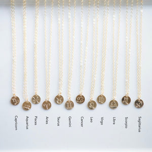 Zodiac Symbols by Sign | Little Hawk Jewelry | Zodiac Necklace