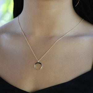 Crescent Necklace Gold Filled | Little Hawk Jewelry