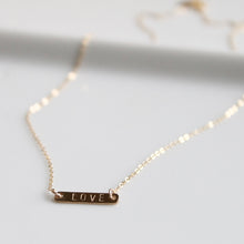 Load image into Gallery viewer, Personalized Mini Bar Necklace
