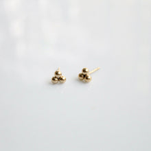 Load image into Gallery viewer, gold ball cluster earrings by little hawk jewelry
