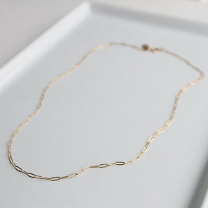 Gold Paperclip Chain by Little Hawk Jewelry