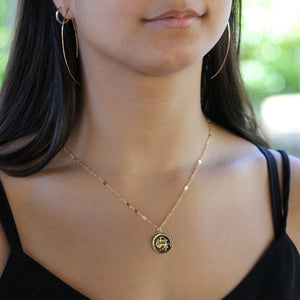 Zodiac Coin Necklace | Little Hawk Jewelry