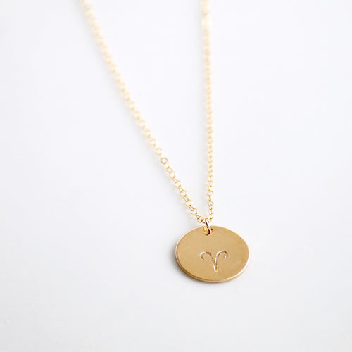 Zodiac Coin Necklace | Little Hawk Jewelry