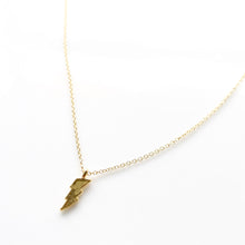 Load image into Gallery viewer, Petite Lightning Bolt Charm Necklace
