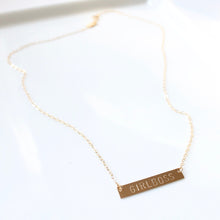 Load image into Gallery viewer, GIRL BOSS Necklace | Little Hawk Jewelry
