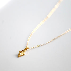 Gold Arrowhead Charm Necklace | Little Hawk Jewelry