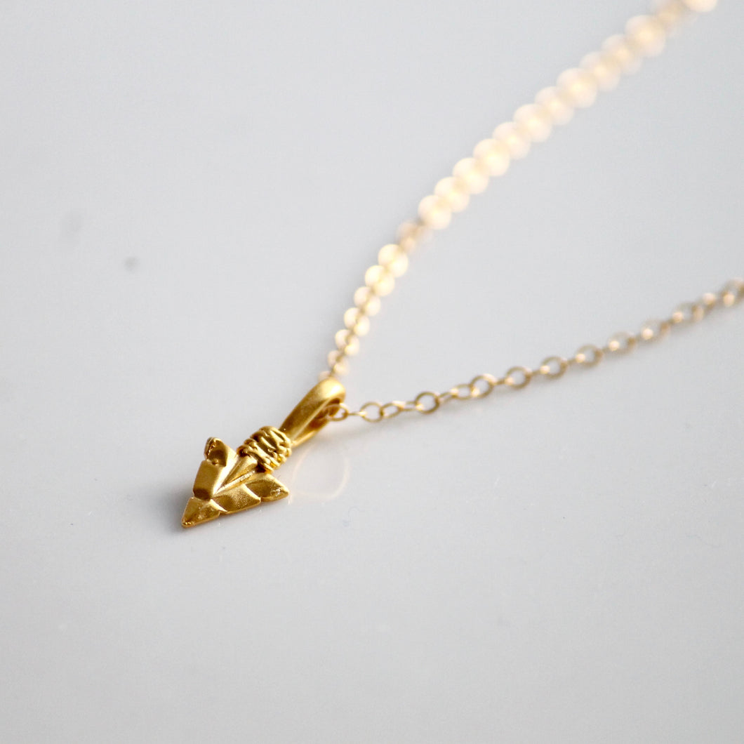 Arrowhead Charm Necklace | Little Hawk Jewelry