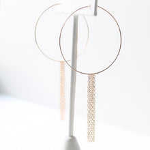 Load image into Gallery viewer, Hoop Fringe Earrings | Little Hawk Jewelry | Hoop Earrings

