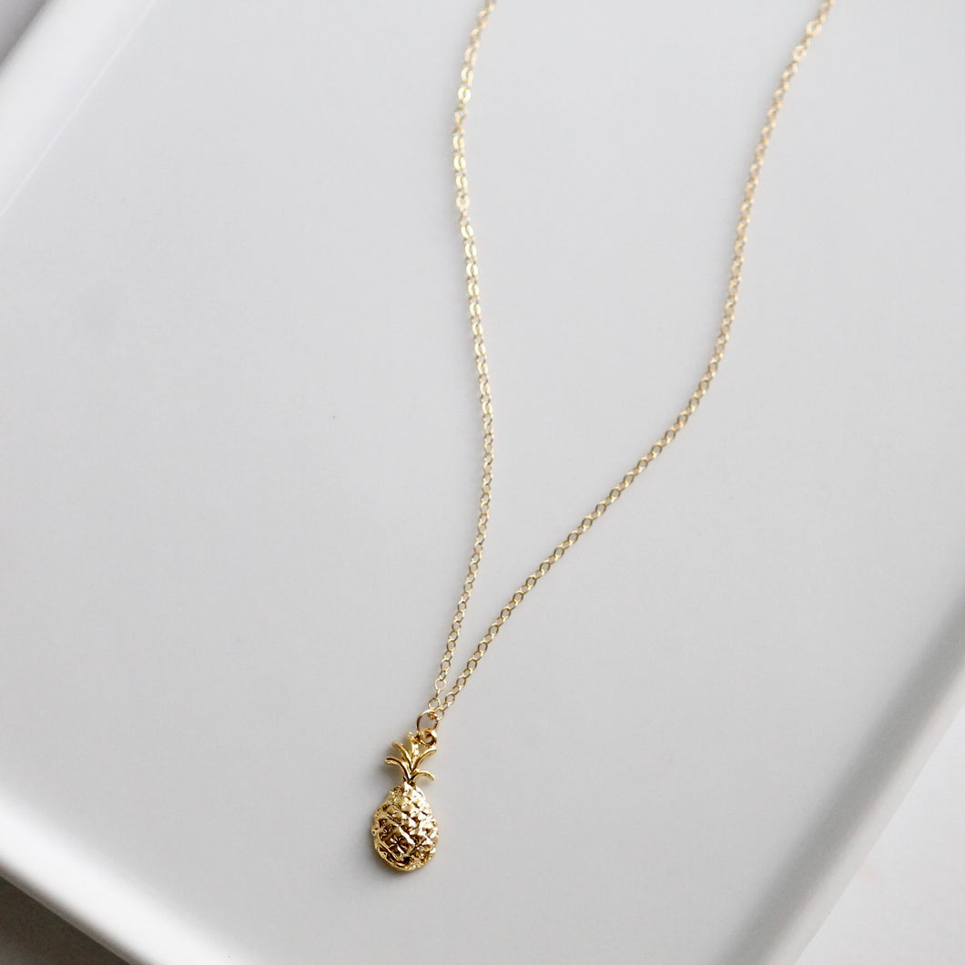 Pineapple Charm Necklace | Little Hawk Jewelry