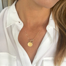 Load image into Gallery viewer, www.LittleHawkJewelry.com | Coin Necklace | Delicate Gold Jewelry
