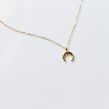 Load image into Gallery viewer, Petite Crescent Charm Necklace
