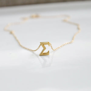 The Ophelia Greek Necklace - Gold