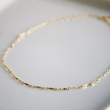 Load image into Gallery viewer, Bar Choker Necklace | Little Hawk Jewelry | Delicate Gold Jewelry

