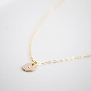 Thick Gold Charm Necklace | Little Hawk Jewelry