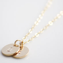 Load image into Gallery viewer, Initial Charm Necklace | Little Hawk Jewelry
