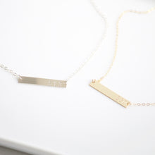 Load image into Gallery viewer, Custom Bar Necklaces | Little Hawk Jewelry
