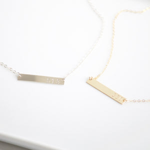 Custom Bar Necklaces | Little Hawk Jewelry