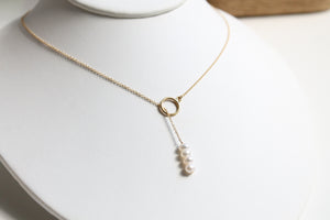 Madelyn Pearl Lariat Necklace