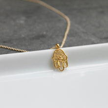 Load image into Gallery viewer, Hamsa Necklace | Little Hawk Jewelry
