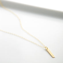 Load image into Gallery viewer, Petite Vertical Bar Necklace | Name | Date | MAMA
