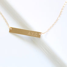 Load image into Gallery viewer, Alpha Chi Omega Sorority Necklace - Little Hawk Jewelry
