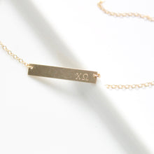 Load image into Gallery viewer, Chi Omega Sorority Necklace - Little Hawk Jewelry
