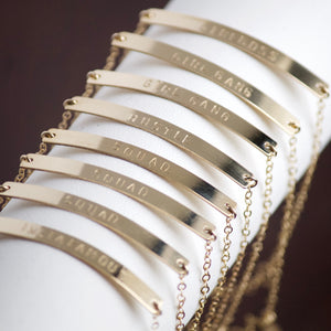 Custom Gold Bracelet | Little Hawk Jewelry