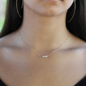 Dainty Pearl Necklace | Little Hawk Jewelry