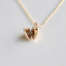 Load image into Gallery viewer, Heart Locket | 14k Gold Filled | Little Hawk Jewelry
