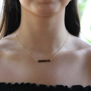 Classic Name Bar Necklace